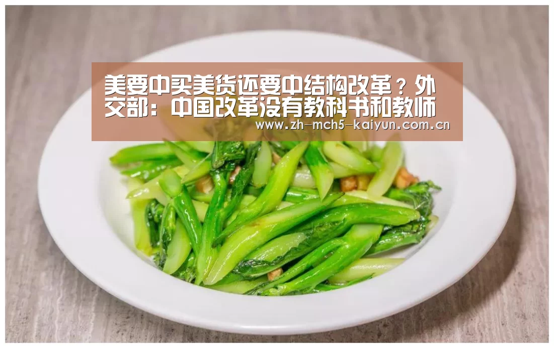 美要中买美货还要中结构改革?外交部:中国改革没有教科书和教师爷‘开云官方平台’(图2) 开云官方平台